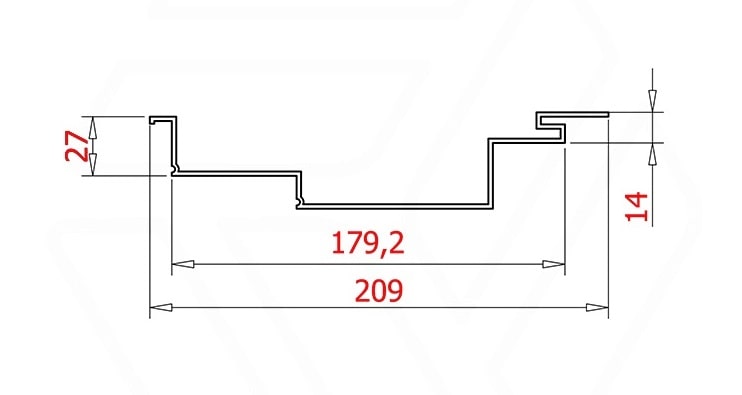 Алюминиевая панель RWC 43