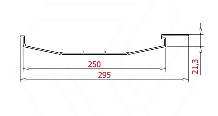 Алюминиевая панель RWP 250WN