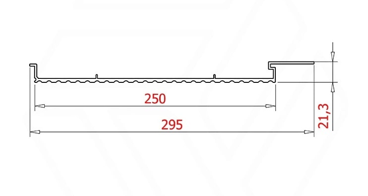 Алюминиевая панель RWP 250RV